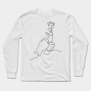 Women Day Line Art Minimal Long Sleeve T-Shirt